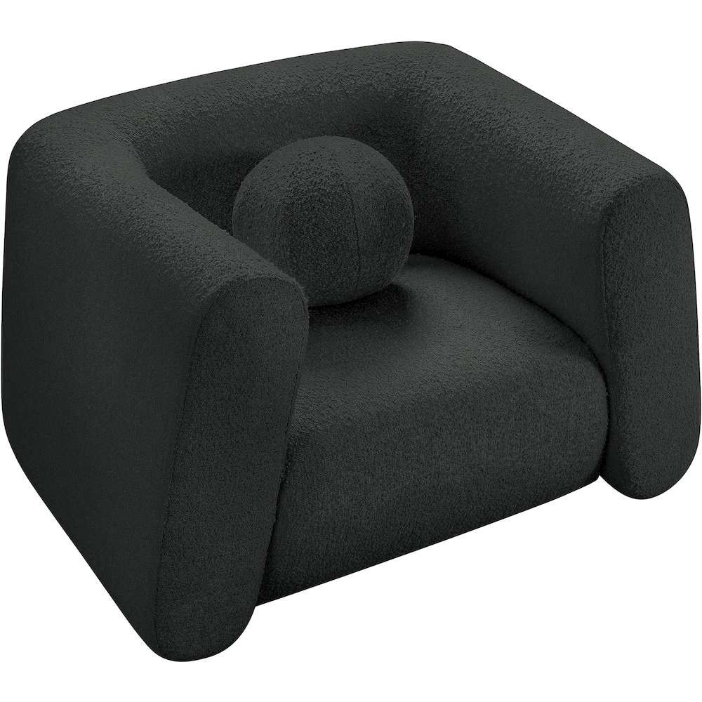 Abbington Black Boucle Fabric Chair. Picture 3