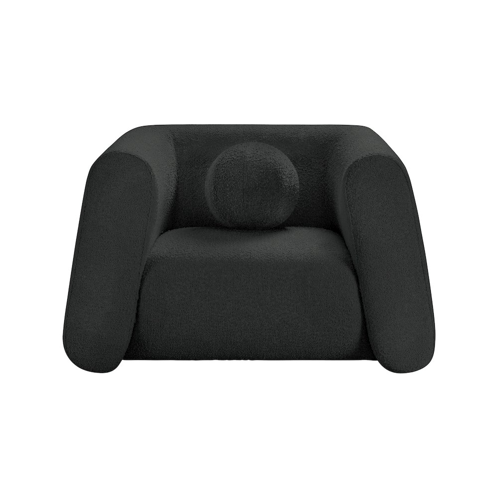 Abbington Black Boucle Fabric Chair. Picture 4