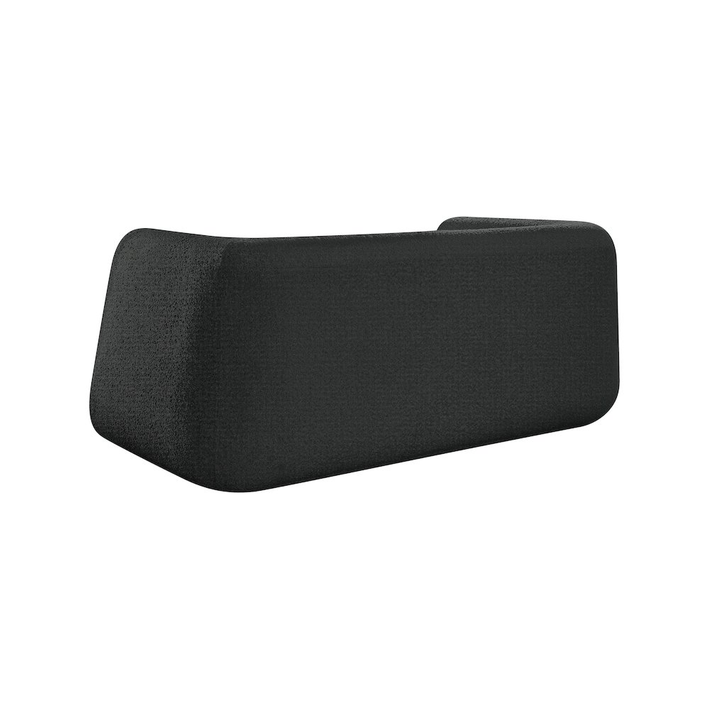 Abbington Black Boucle Fabric Loveseat. Picture 7