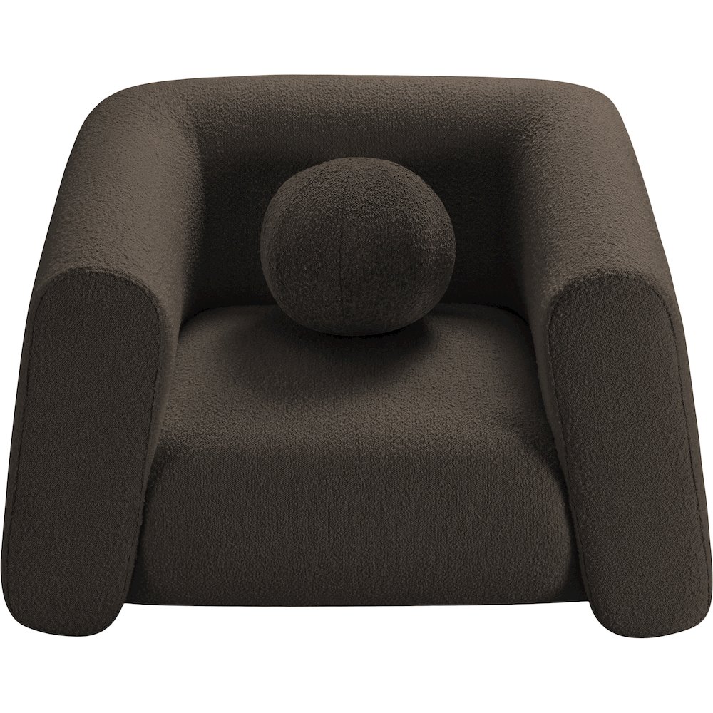 Abbington Brown Boucle Fabric Chair. Picture 5