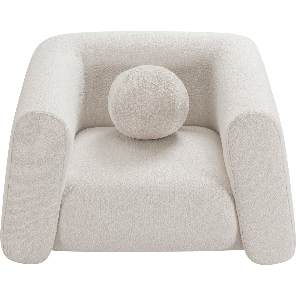 Abbington Cream Boucle Fabric Chair. Picture 5