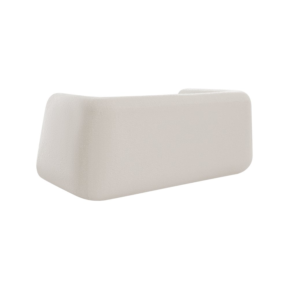 Abbington Cream Boucle Fabric Loveseat. Picture 7