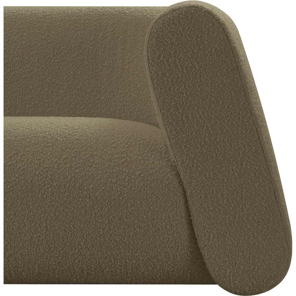 Abbington Olive Boucle Fabric Chair. Picture 11