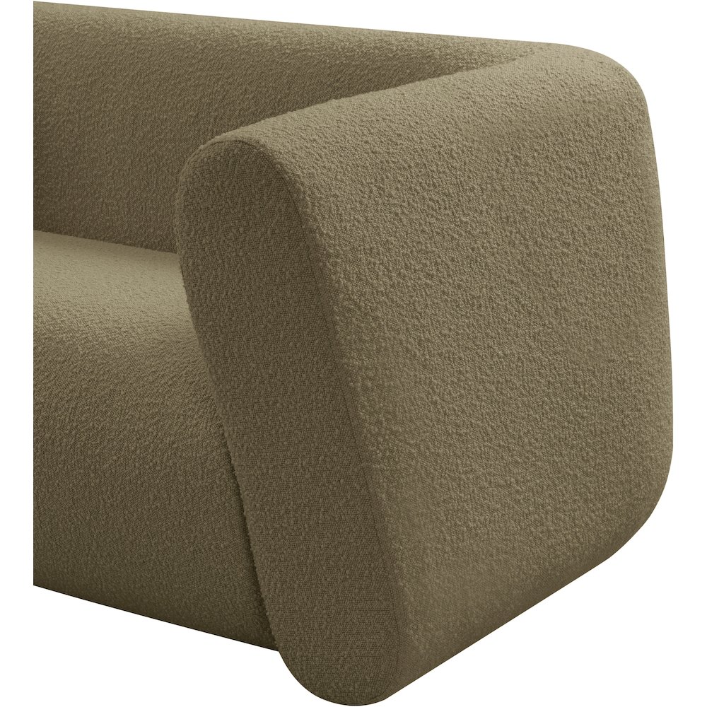 Abbington Olive Boucle Fabric Chair. Picture 12