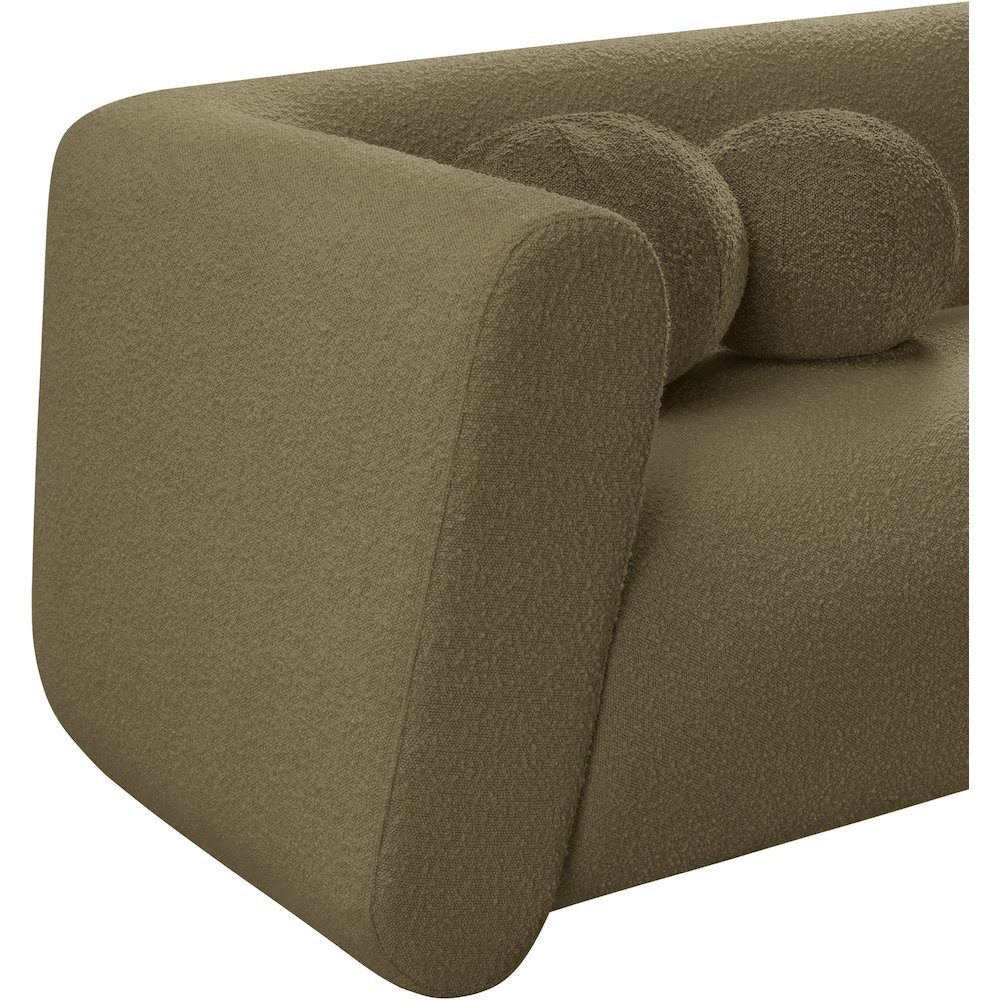 Abbington Olive Boucle Fabric Chair. Picture 13