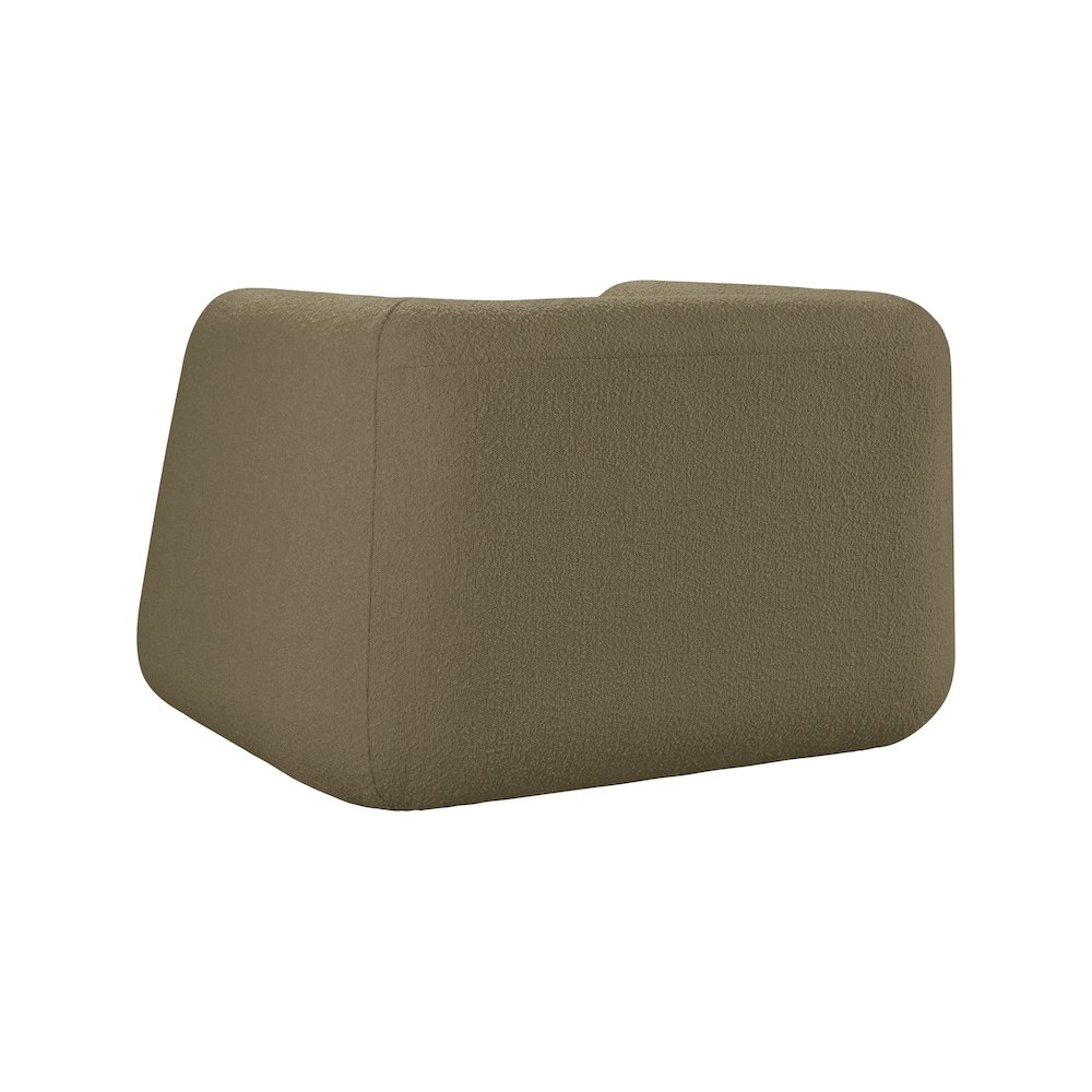 Abbington Olive Boucle Fabric Chair. Picture 7