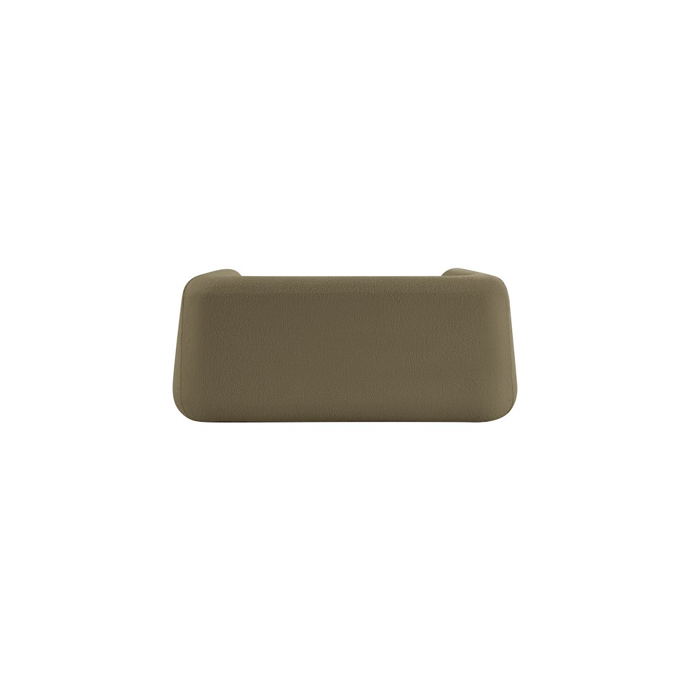 Abbington Olive Boucle Fabric Loveseat. Picture 6