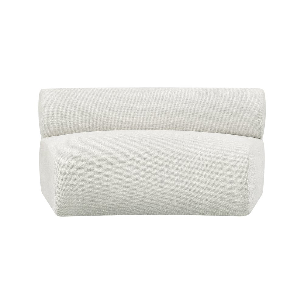 Bale Cream Chenille Fabric Modular Chair. Picture 4