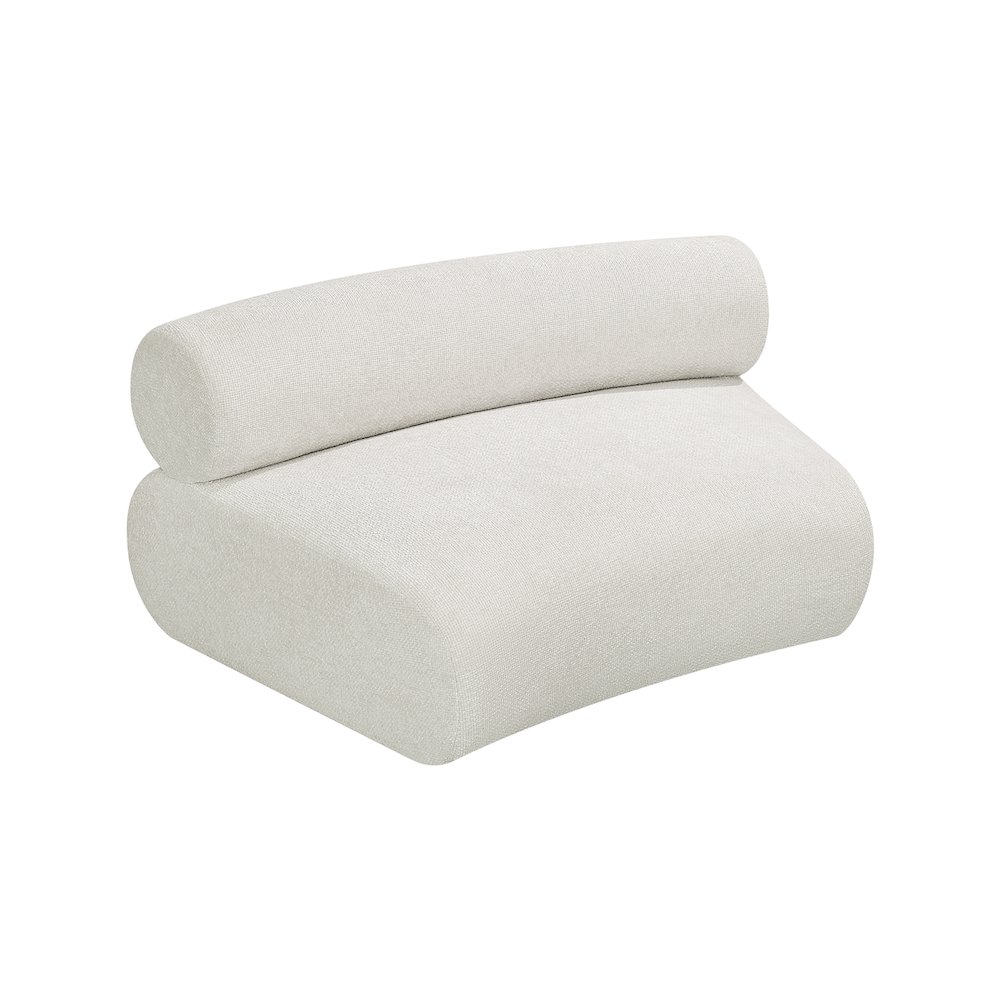 Bale Cream Chenille Fabric Modular Chair. Picture 6