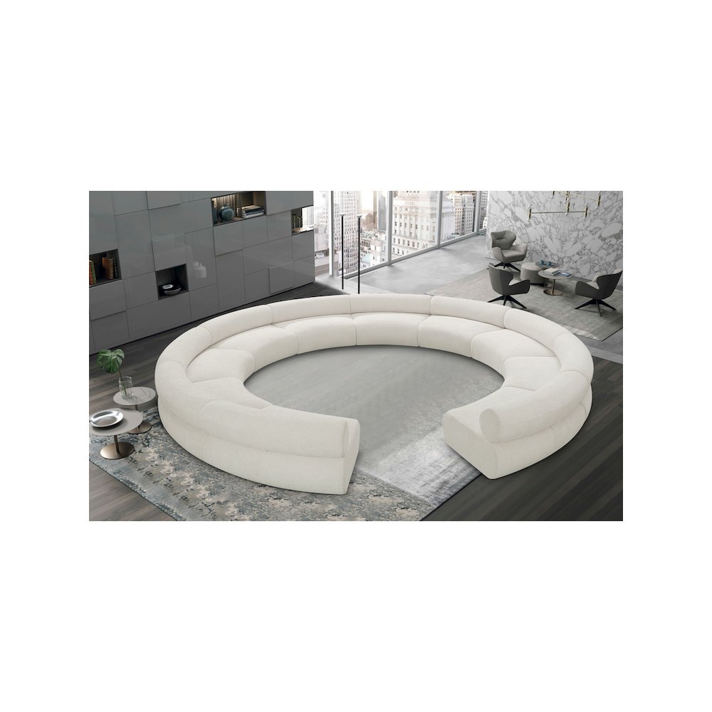 Bale Cream Chenille Fabric Modular Sofa. Picture 2