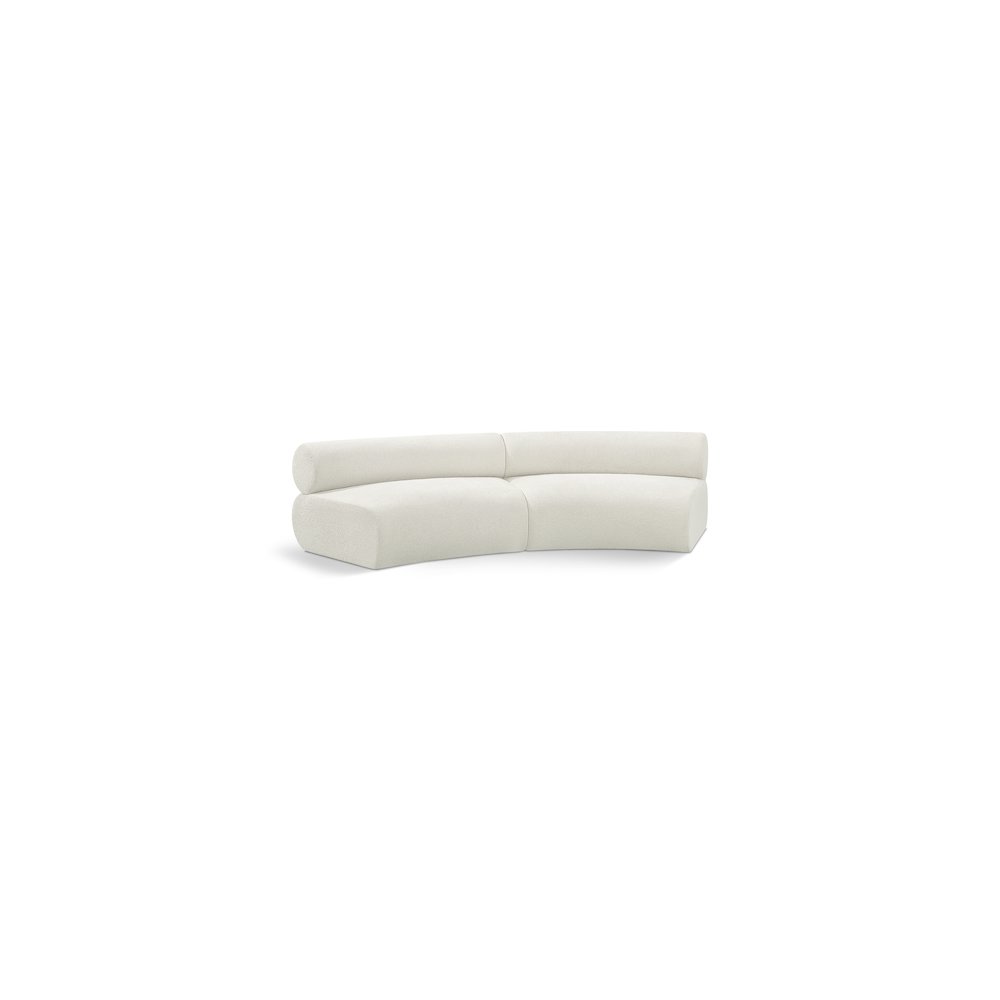 Bale Cream Chenille Fabric Modular Sofa. Picture 1