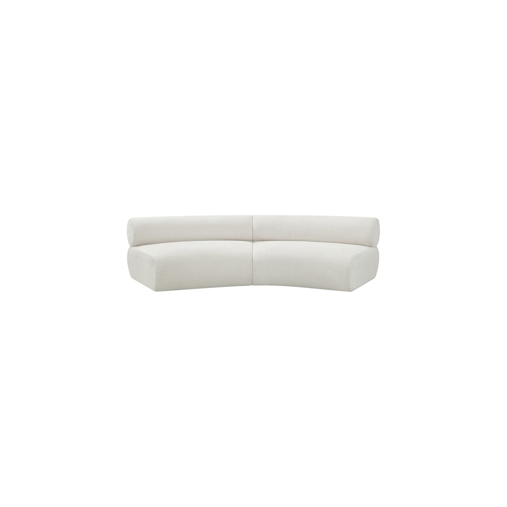 Bale Cream Chenille Fabric Modular Sofa. Picture 4