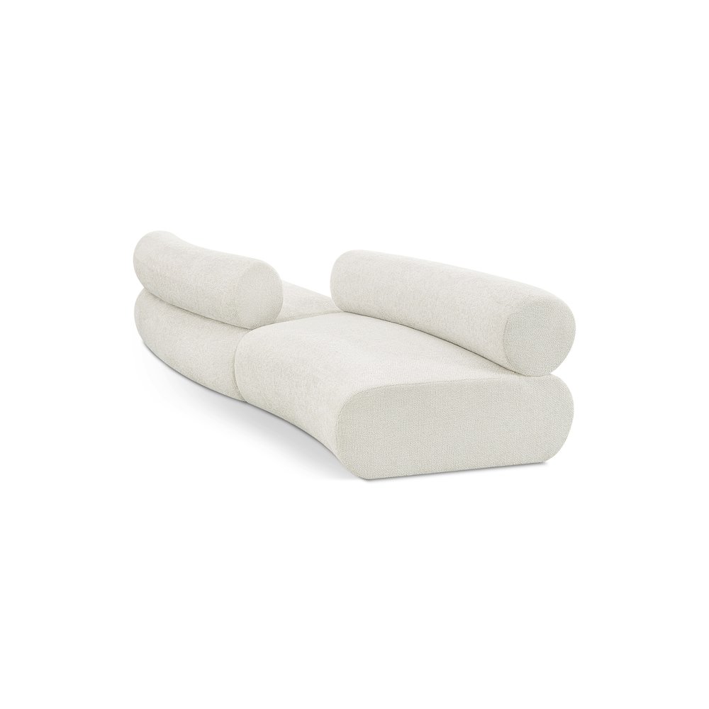 Bale Cream Chenille Fabric Modular Sofa. Picture 1