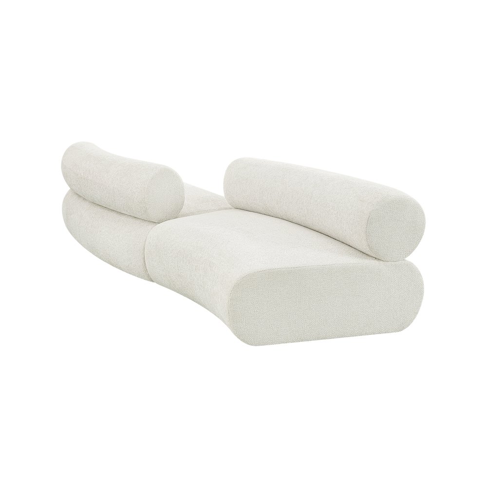 Bale Cream Chenille Fabric Modular Sofa. Picture 7