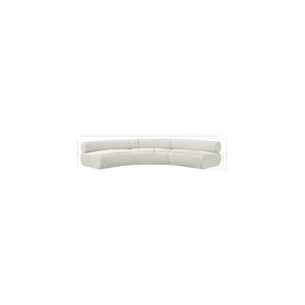 Bale Cream Chenille Fabric Modular Sofa. Picture 12