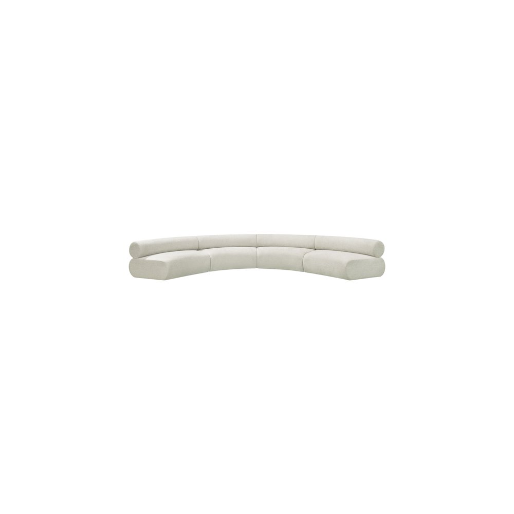 Bale Cream Chenille Fabric Modular Sofa. Picture 4
