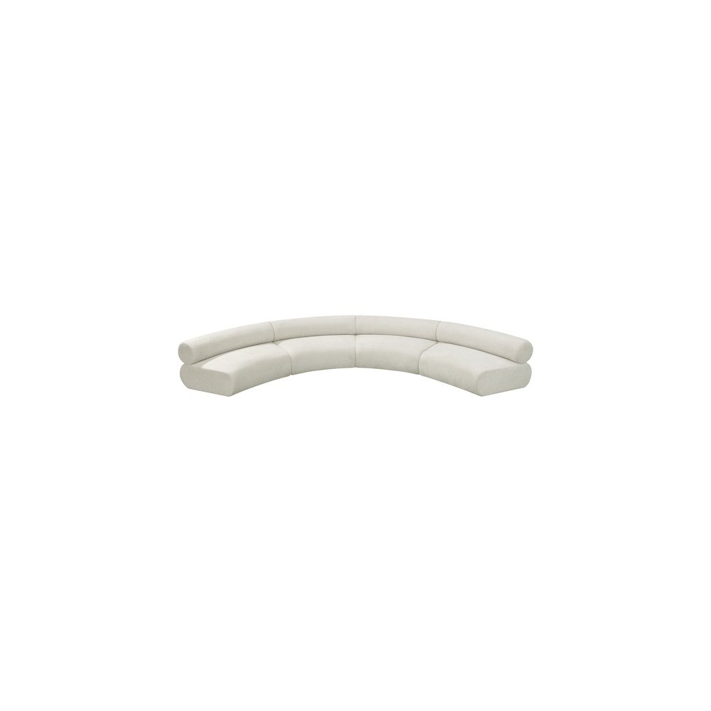 Bale Cream Chenille Fabric Modular Sofa. Picture 5