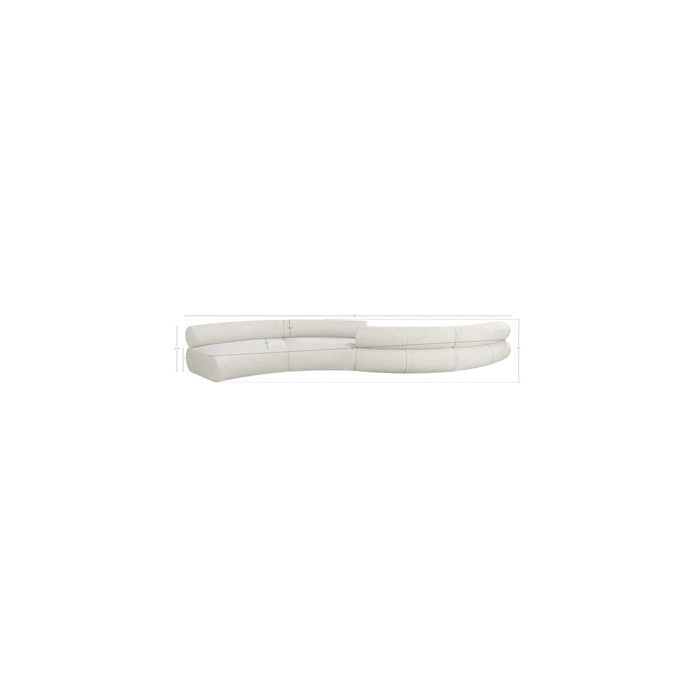 Bale Cream Chenille Fabric Modular Sofa. Picture 9