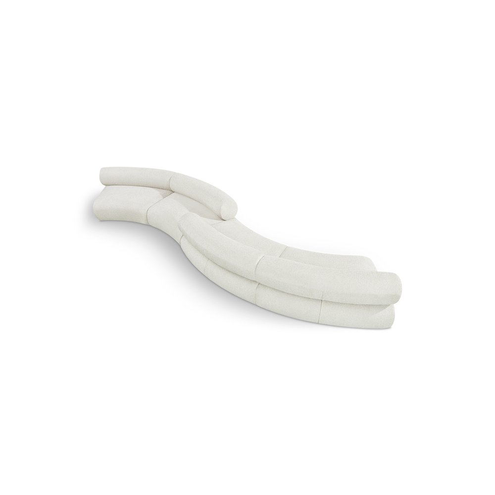 Bale Cream Chenille Fabric Modular Sofa. Picture 1