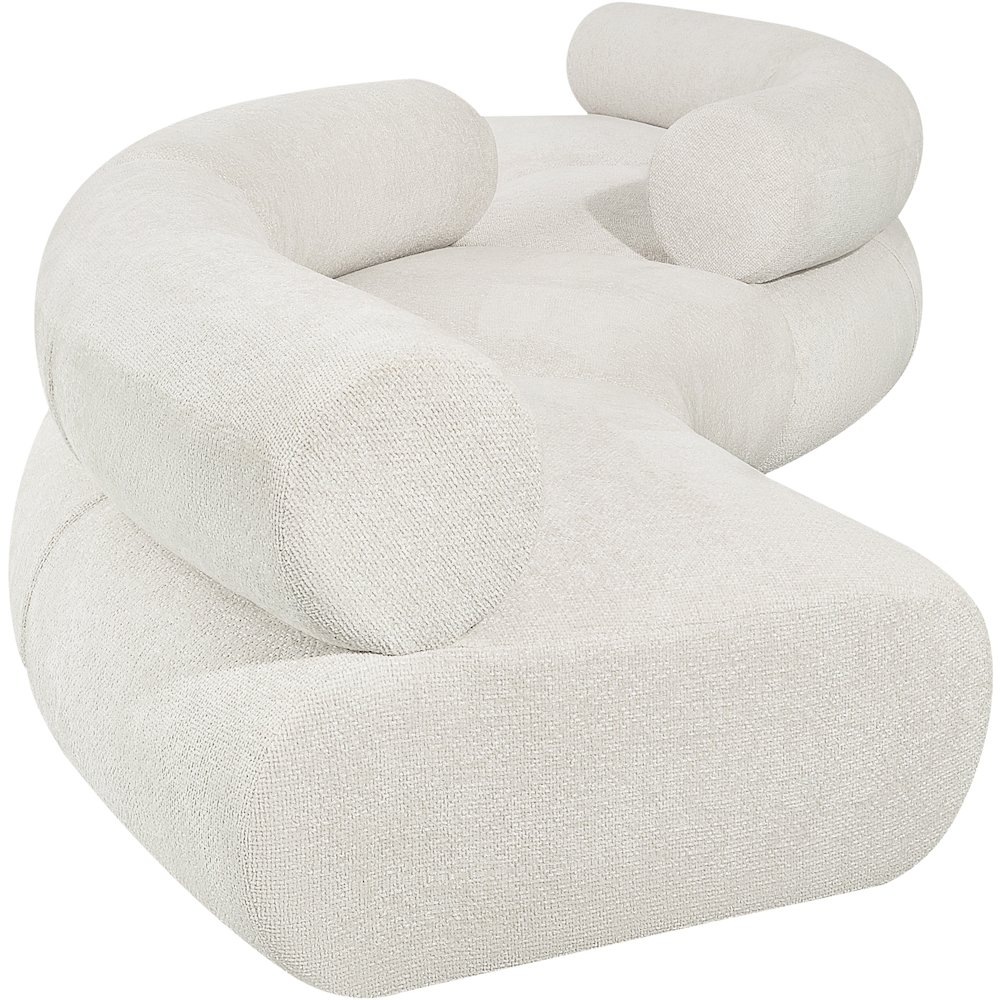 Bale Cream Chenille Fabric Modular Sofa. Picture 5