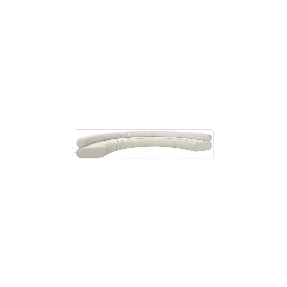 Bale Cream Chenille Fabric Modular Sofa. Picture 11
