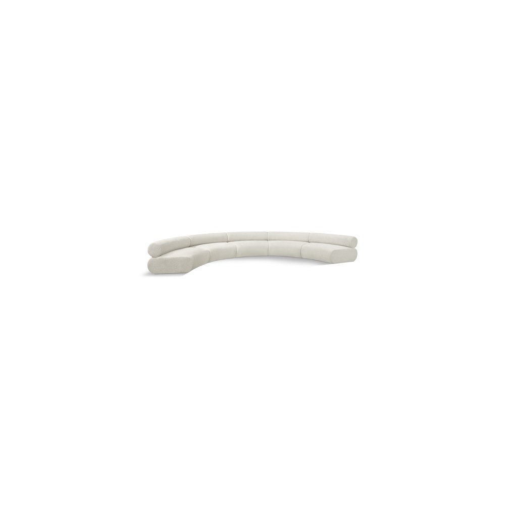 Bale Cream Chenille Fabric Modular Sofa. Picture 1