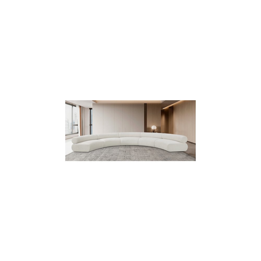 Bale Cream Chenille Fabric Modular Sofa. Picture 2