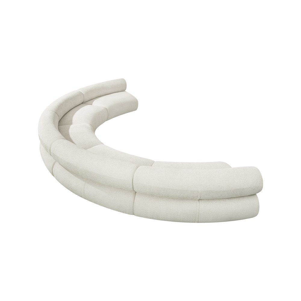 Bale Cream Chenille Fabric Modular Sofa. Picture 6