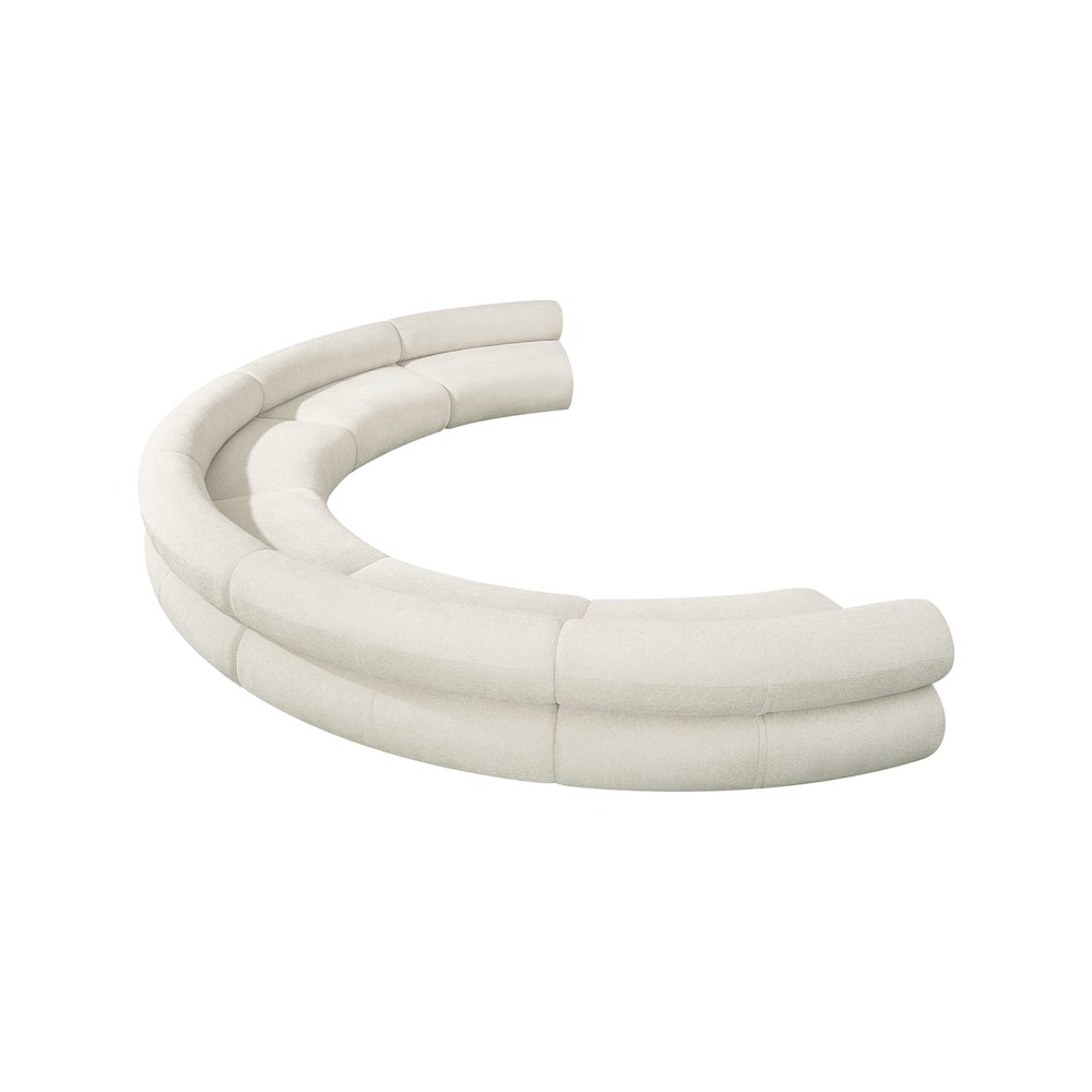 Bale Cream Chenille Fabric Modular Sofa. Picture 6