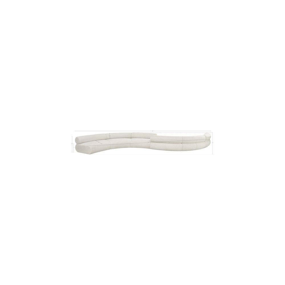 Bale Cream Chenille Fabric Modular Sofa. Picture 11