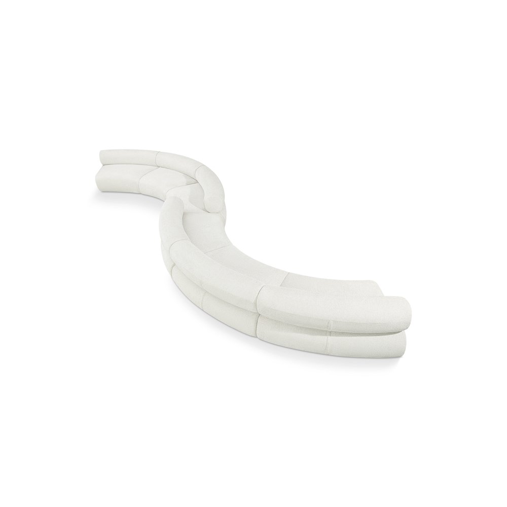 Bale Cream Chenille Fabric Modular Sofa. Picture 1