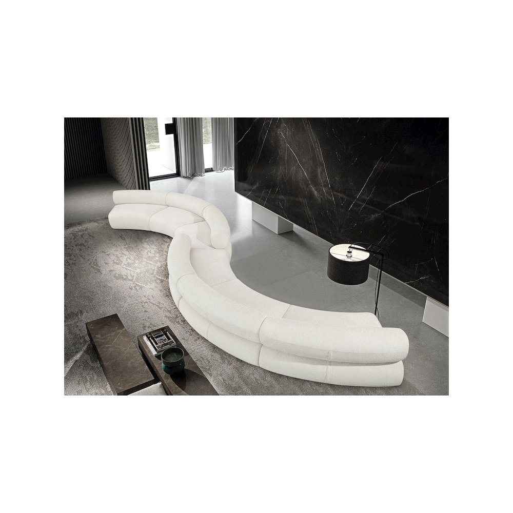Bale Cream Chenille Fabric Modular Sofa. Picture 2