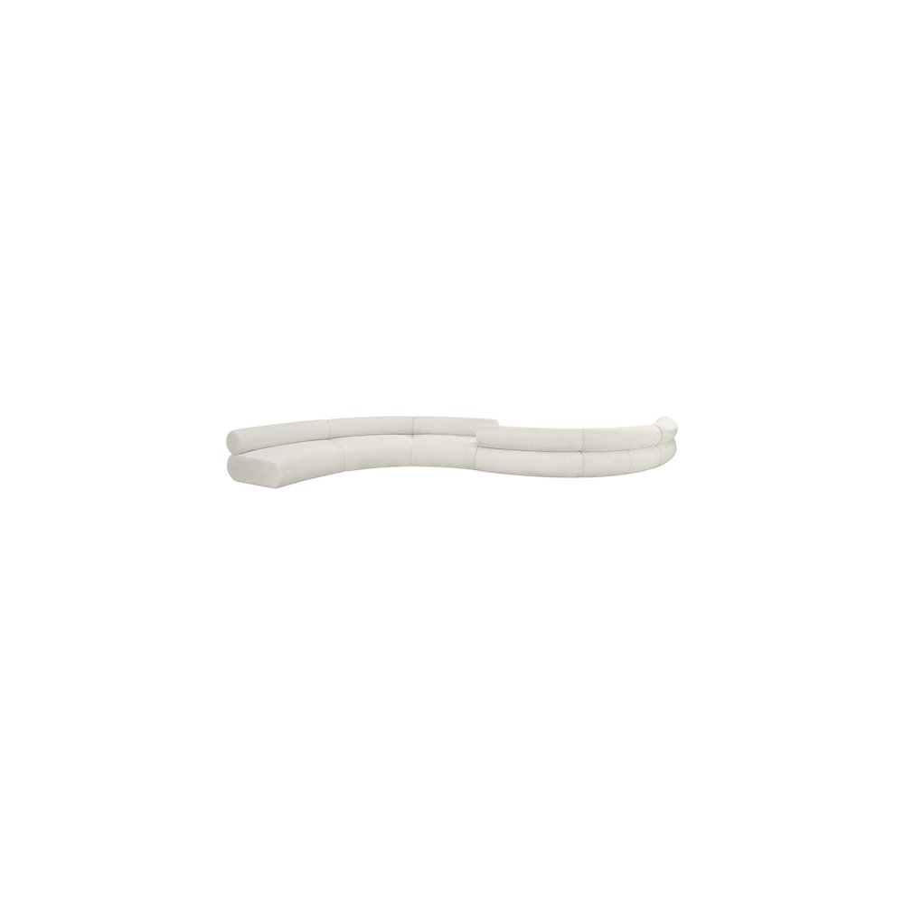 Bale Cream Chenille Fabric Modular Sofa. Picture 4