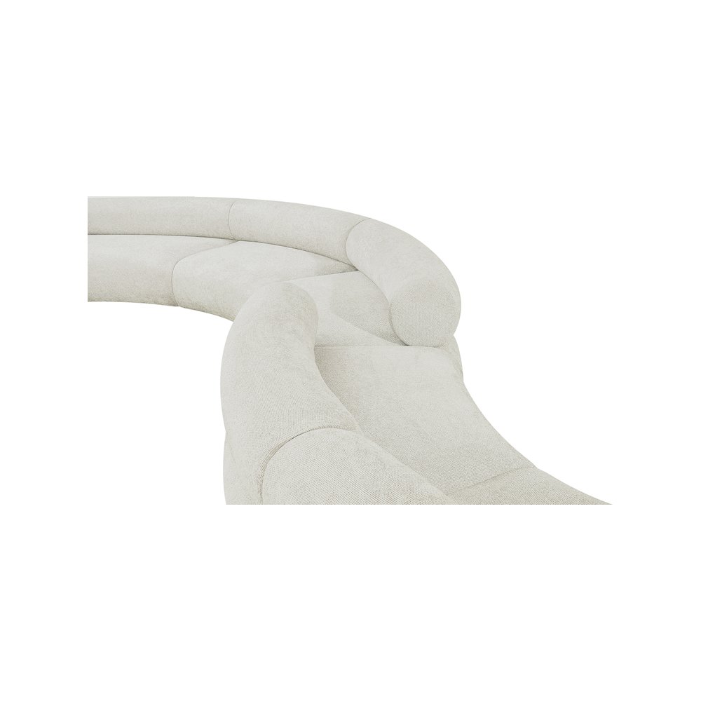 Bale Cream Chenille Fabric Modular Sofa. Picture 9