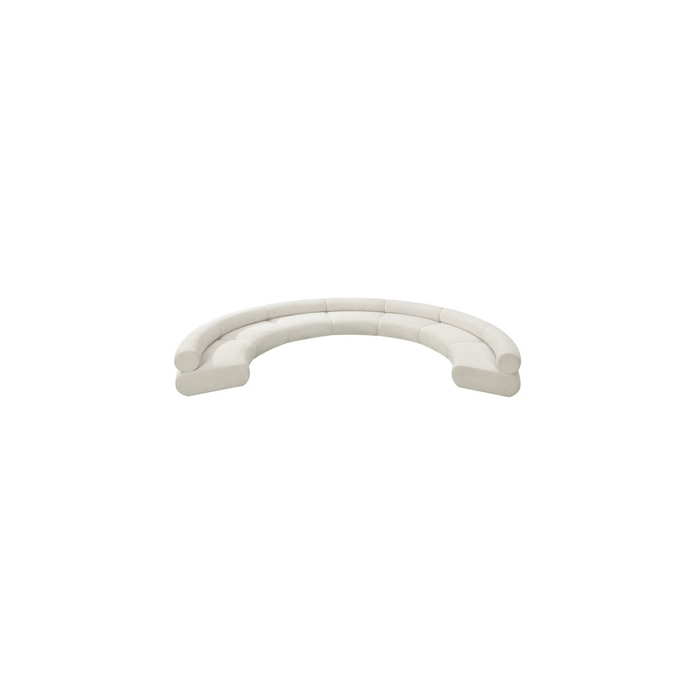 Bale Cream Chenille Fabric Modular Sofa. Picture 5