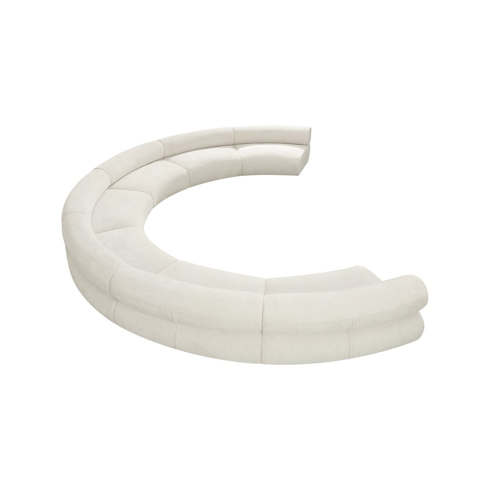 Bale Cream Chenille Fabric Modular Sofa. Picture 6
