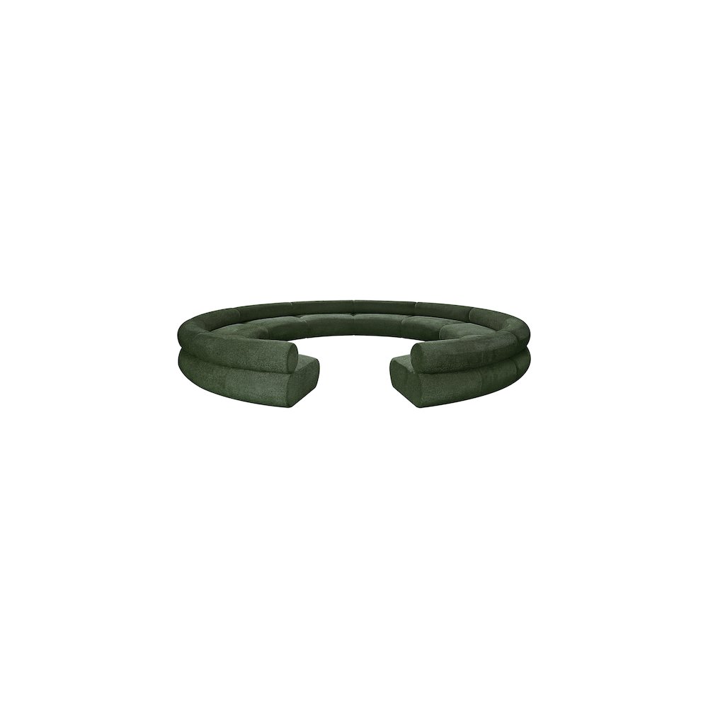 Bale Green Chenille Fabric Modular Sofa. Picture 4