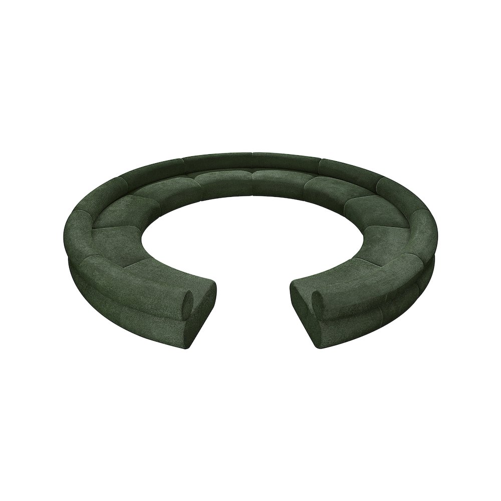 Bale Green Chenille Fabric Modular Sofa. Picture 5