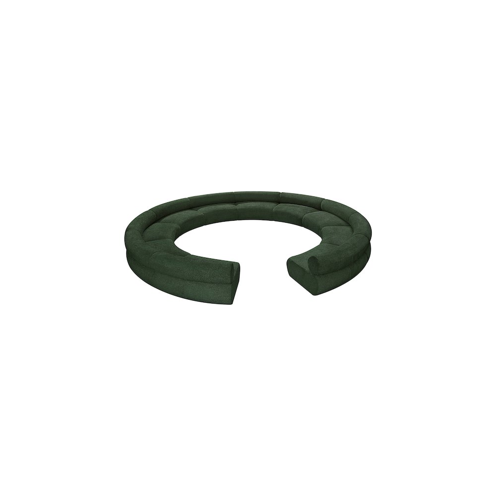 Bale Green Chenille Fabric Modular Sofa. Picture 6