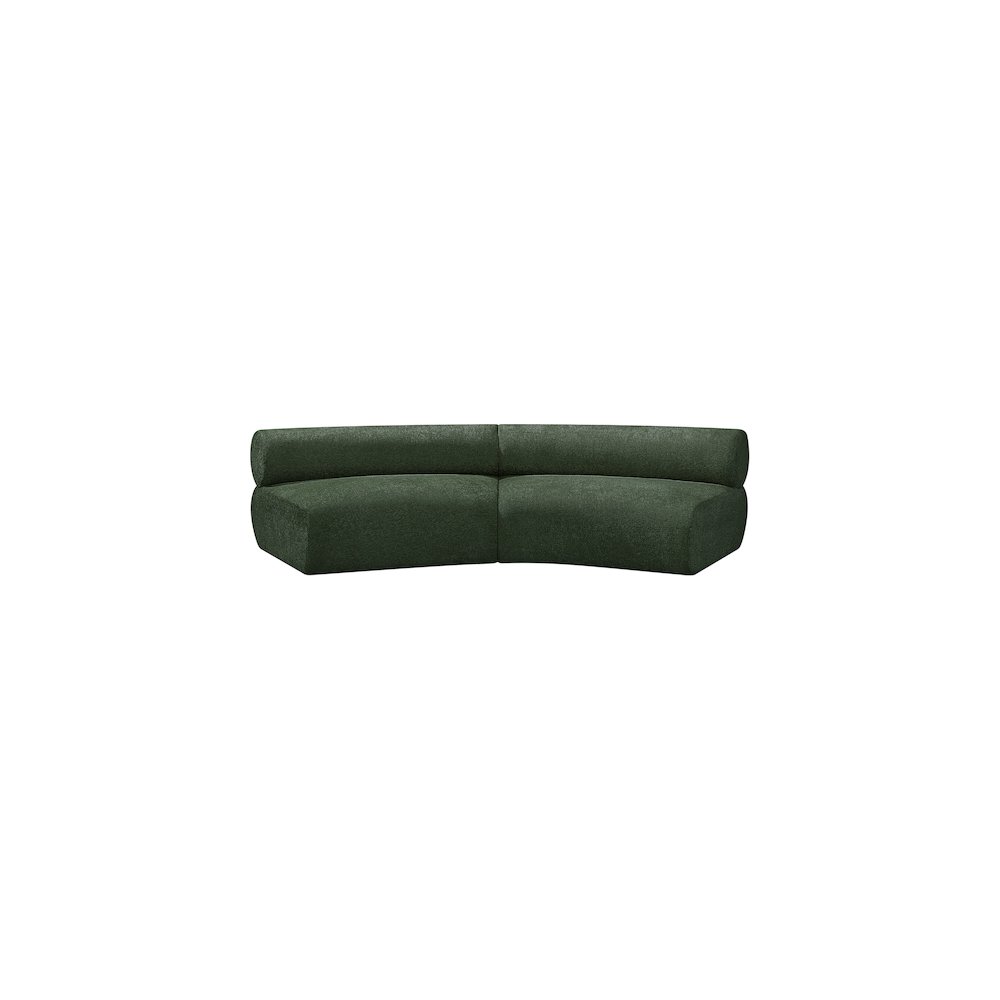 Bale Green Chenille Fabric Modular Sofa. Picture 4