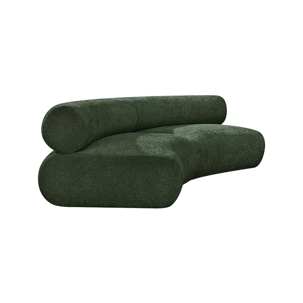 Bale Green Chenille Fabric Modular Sofa. Picture 6