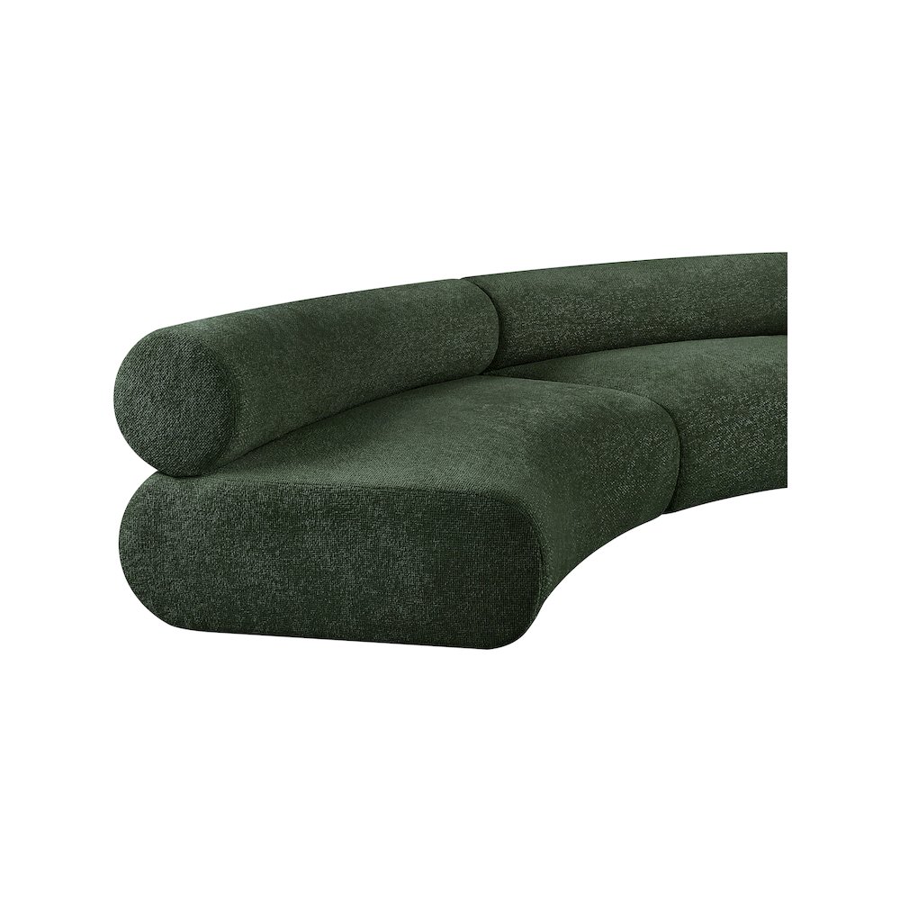 Bale Green Chenille Fabric Modular Sofa. Picture 8
