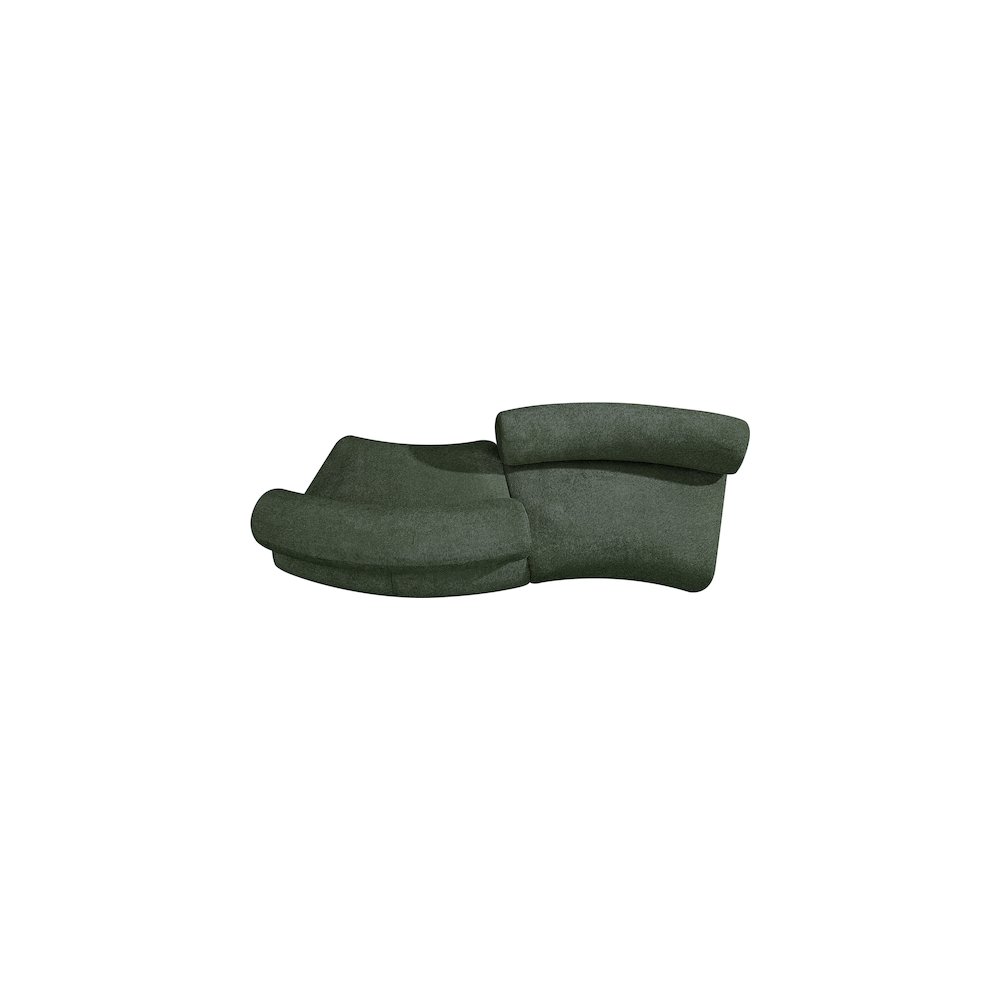 Bale Green Chenille Fabric Modular Sofa. Picture 4