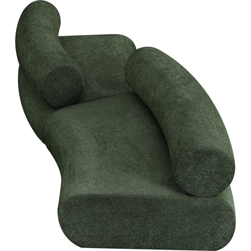 Bale Green Chenille Fabric Modular Sofa. Picture 6