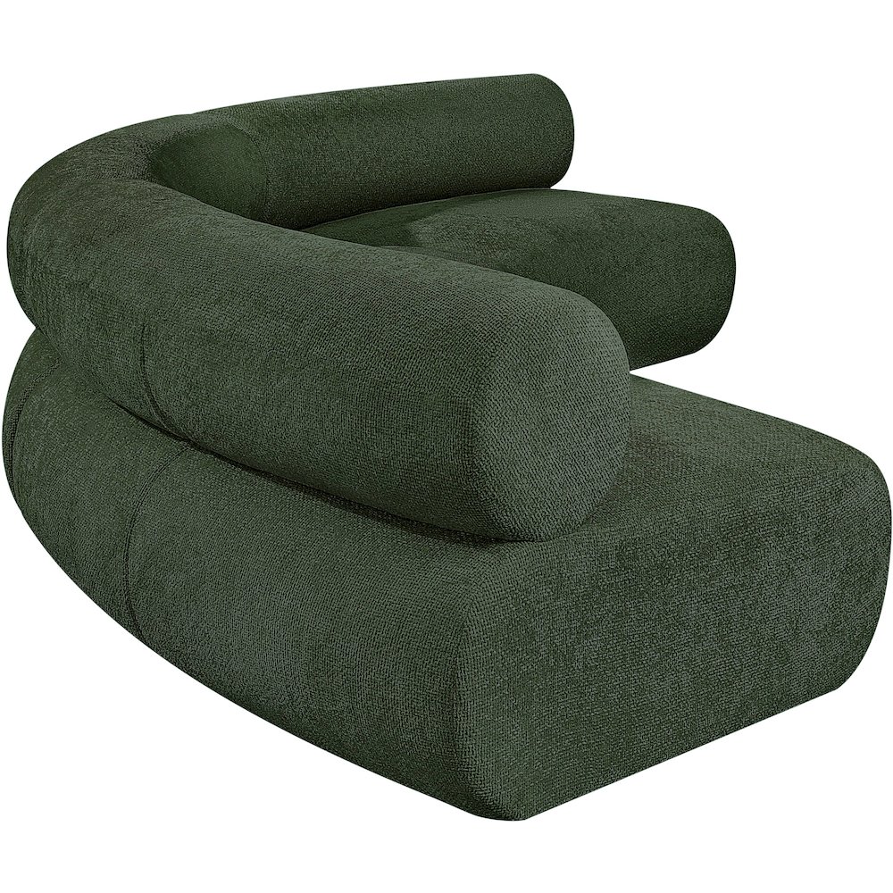 Bale Green Chenille Fabric Modular Sofa. Picture 7