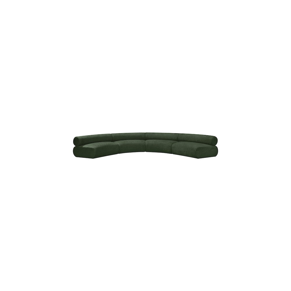 Bale Green Chenille Fabric Modular Sofa. Picture 4