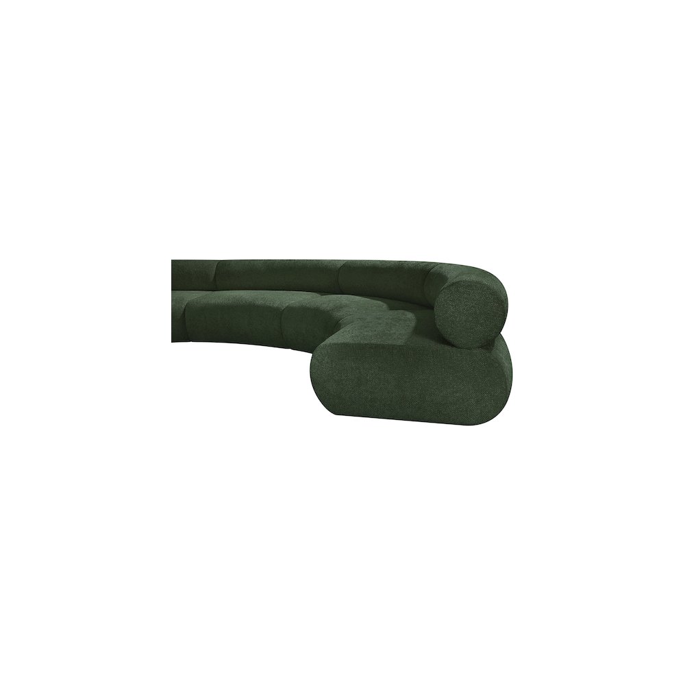Bale Green Chenille Fabric Modular Sofa. Picture 8
