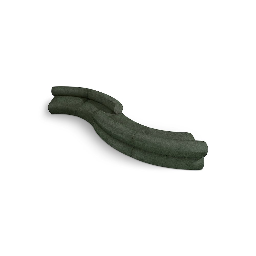 Bale Green Chenille Fabric Modular Sofa. Picture 1