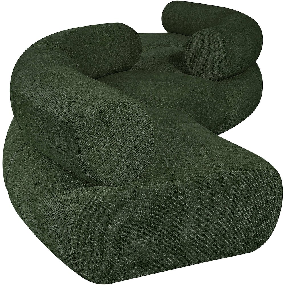Bale Green Chenille Fabric Modular Sofa. Picture 5
