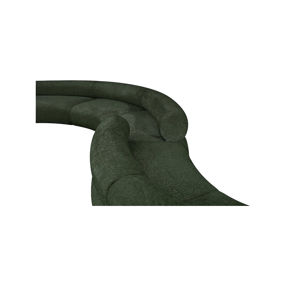 Bale Green Chenille Fabric Modular Sofa. Picture 7
